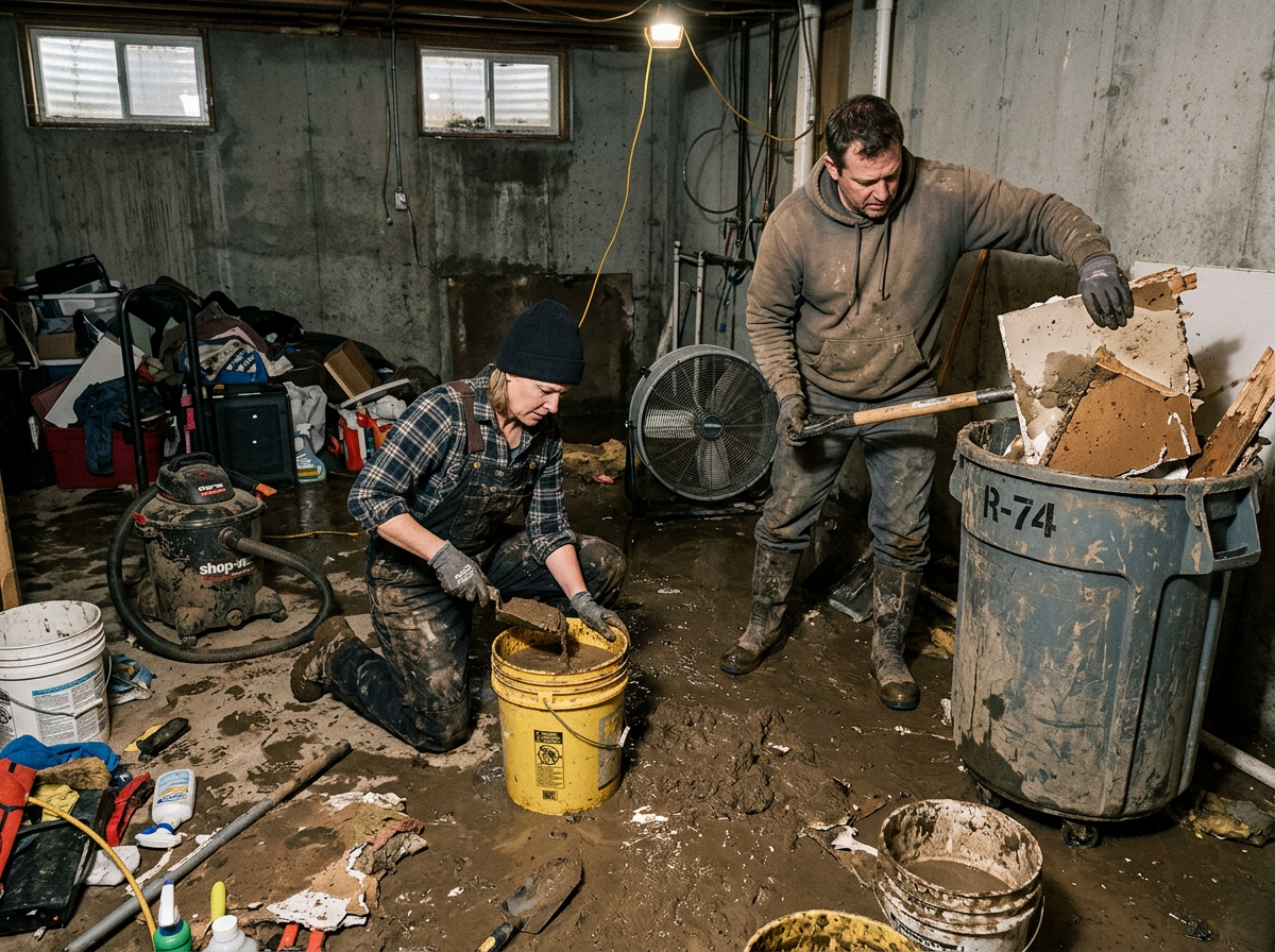 water damage restoration in Afton